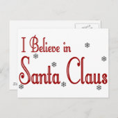 私はサ信じタクロースに シーズンポストカード (正面/裏面)