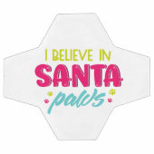 私はサ信じンタの足のペット犬 |クリスマス サッカーボール (フラット)