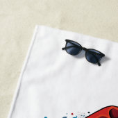 私はサ信じンタクラウスグラフィティスタイルデザイン ビーチタオル (インサイチュ)