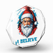 私はサ信じンタクラウスグラフィティスタイルデザイン フォトブロック (左)