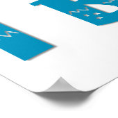 私はサ信じンタクラウスグラフィティスタイルデザイン ポスター (角)