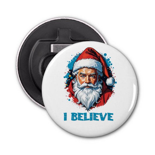 私はサ信じンタクラウスグラフィティスタイルデザイン 栓抜き (正面)