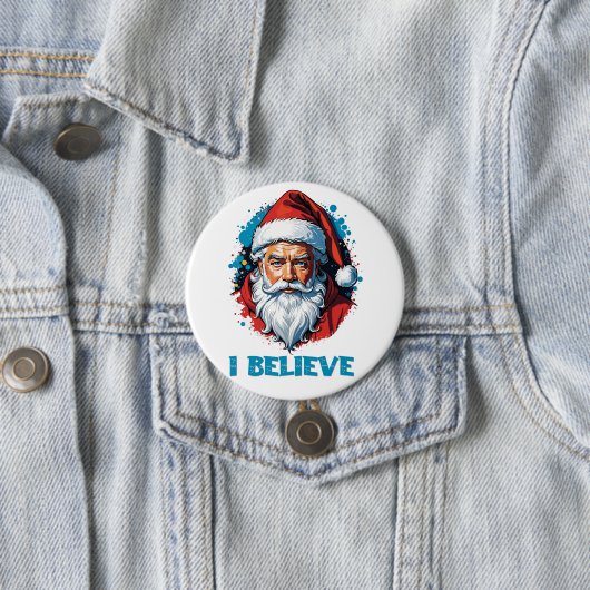 私はサ信じンタクラウスグラフィティスタイルデザイン 缶バッジ (インサイチュ)