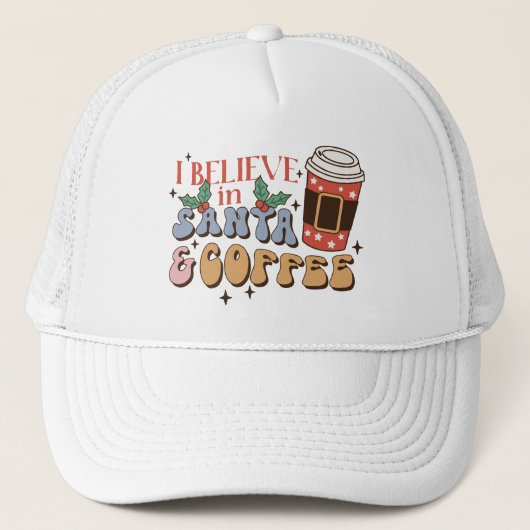私はサ信じータとコーヒーに行っている | クリスマスラテ キャップ (正面)