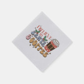 私はサ信じータとコーヒーに行っている | クリスマスラテ スタンダードカクテルナプキン (角)
