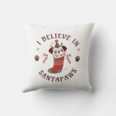 私はサ信じーターの足で クッション (裏面)