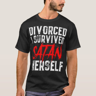 私はサ生き延びタン自身が離婚おもしろいを修復 Tシャツ