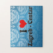 私はザグレブ- Centar、クロアチアを愛します ジグソーパズル (縦)