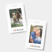 私はザッズル父の日バッジが大好き バッジ (正面＆裏面)