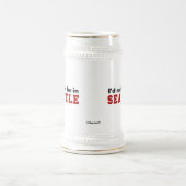 私はシアトルにむしろいます ビールジョッキ (中央)