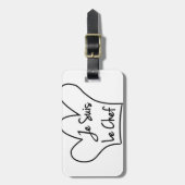 私はシェフです ラゲッジタグ (正面縦)