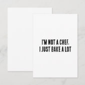 私はシェフではなく、ただ焼くばかりだ サンキューカード (正面/裏面)