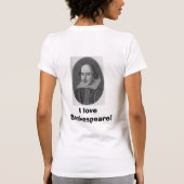 私はシェークスピアを愛します Tシャツ (裏面)