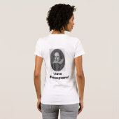 私はシェークスピアを愛します Tシャツ (裏面フル)