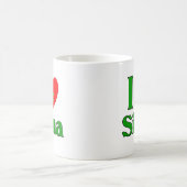 私はシエナイタリアを愛します コーヒーマグカップ (中央)