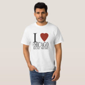私はシカゴの家音楽を愛します Tシャツ (正面フル)