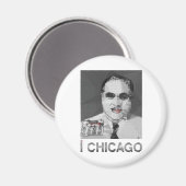 私はシカゴの磁石が大好き マグネット (正面/裏面)