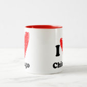 私はシカゴの2トーンコーヒーマグが大好き ツートーンマグカップ (中央)