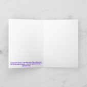 私はシキナ栄光グリーティングカード カード (内部)