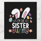 私はシスター・バニー・イースターの家族のマッチング ワインラベル (シングルラベル)