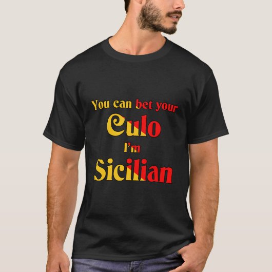 私はシチリア人 Tシャツ (正面)