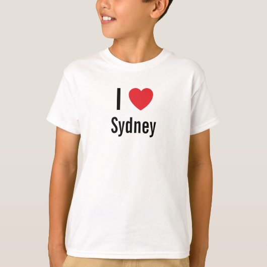 私はシドニーが大好き Tシャツ (正面)