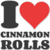 私はシナモンが大好き転が シール (正面)