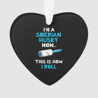 私はシベリアのハスキーの母である私は転が オーナメント