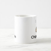 私はシマリスのマグを愛します コーヒーマグカップ (中央)