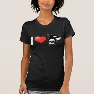 私はシャチを愛します Tシャツ