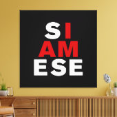 私はシャム人 キャンバスプリント (インサイチュ (リビング))