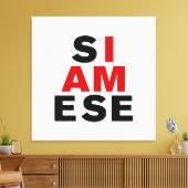 私はシャム人 キャンバスプリント (インサイチュ (リビング))