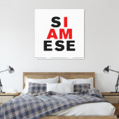 私はシャム人 キャンバスプリント (インサイチュ (寝室))