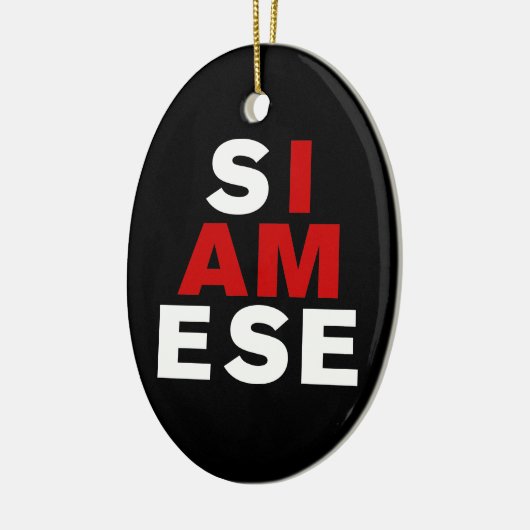 私はシャム人 セラミックオーナメント (左)