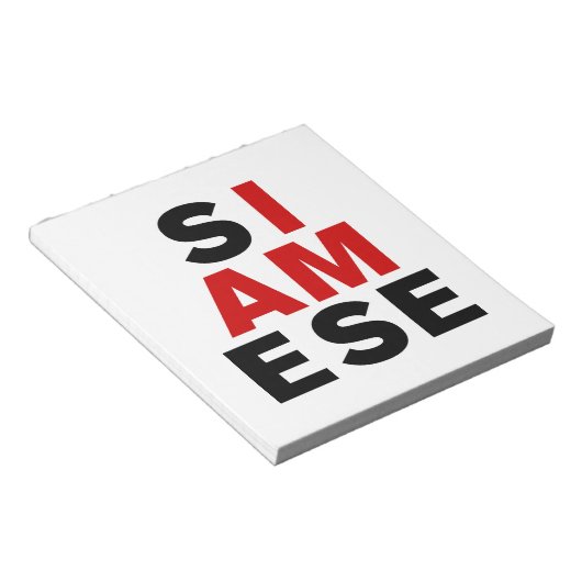 私はシャム人 ノートパッド (アングル)