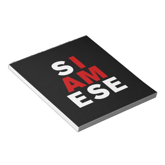 私はシャム人 ノートパッド (アングル)