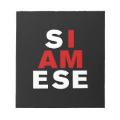 私はシャム人 ノートパッド (正面)