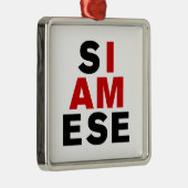 私はシャム人 メタルオーナメント (右)