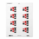 私はシャム人 ラベル (フルシート)