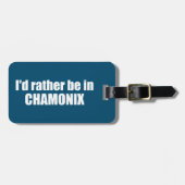 私はシャモニー・フランスに行きたい ラゲッジタグ (正面横)
