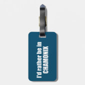 私はシャモニー・フランスに行きたい ラゲッジタグ (裏面縦)