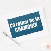 私はシャモニー・フランスに行きたい 長方形シール (封筒)