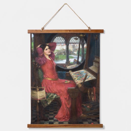私はシャロットの婦人が言った影に半分酔っている 吊り下げ型タペストリー (正面)
