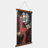 私はシャロットの婦人が言った影に半分酔っている 吊り下げ型タペストリー (傾斜あり)