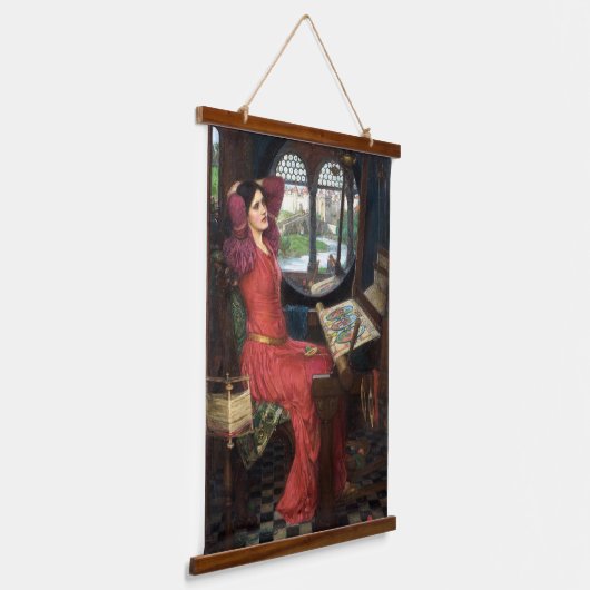 私はシャロットの婦人が言った影に半分酔っている 吊り下げ型タペストリー (傾斜あり)