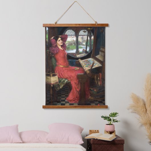 私はシャロットの婦人が言った影に半分酔っている 吊り下げ型タペストリー (寝室)