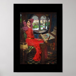 私はシャロットの婦人の影に半分酔っている ポスター