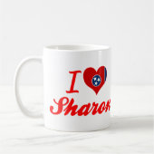 私はシャロン、テネシー州を愛します コーヒーマグカップ (左)