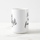 私はシャンデリアファンシーマグとスワッグ コーヒーマグカップ (中央)