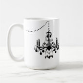 私はシャンデリアファンシーマグとスワッグ コーヒーマグカップ (左)